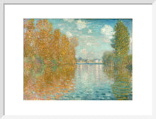 Load image into Gallery viewer, Autumn effect at Argenteuil (art print, medium, white)
