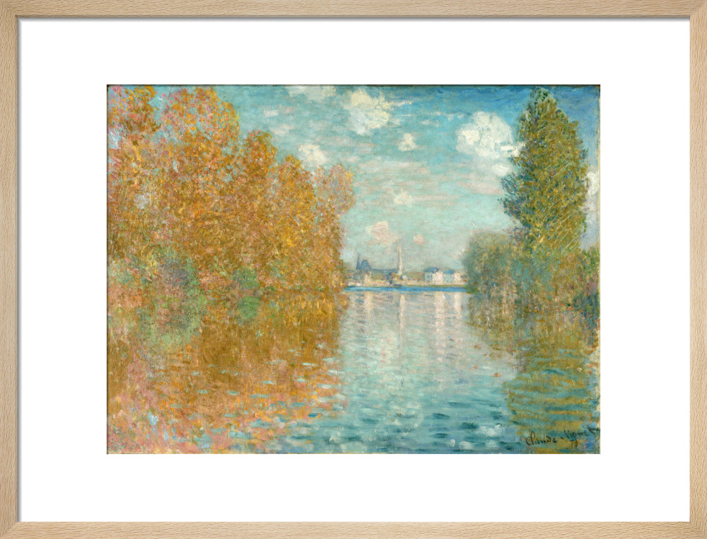 Autumn effect at Argenteuil (art print, medium, natural)