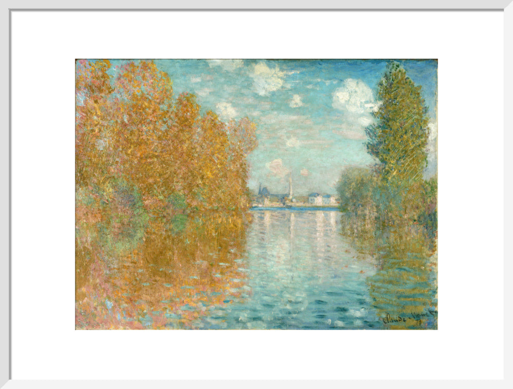 Autumn effect at Argenteuil (art print, large, white)