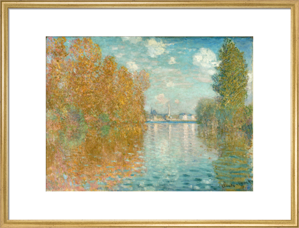 Autumn effect at Argenteuil (art print, large, gold)