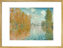 Load image into Gallery viewer, Autumn effect at Argenteuil (art print, large, gold)
