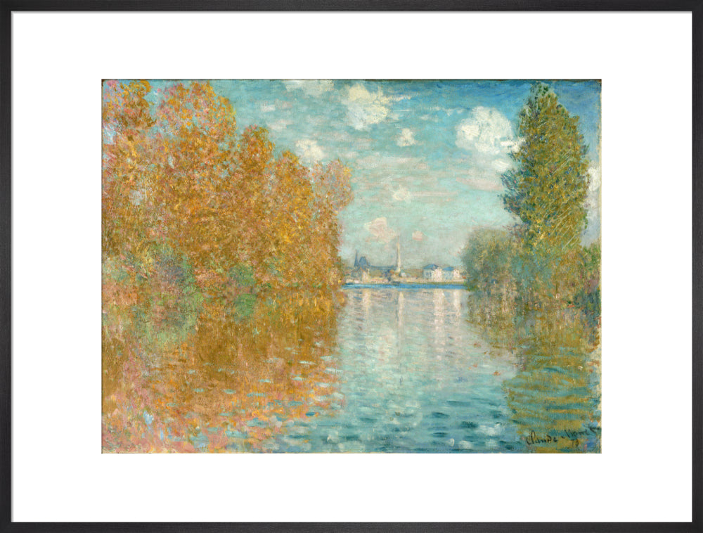 Autumn effect at Argenteuil (art print, extra large, black)