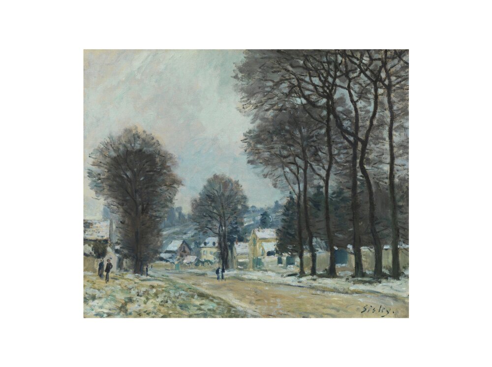 Snow at Louveciennes (art print, extra large, unframed)