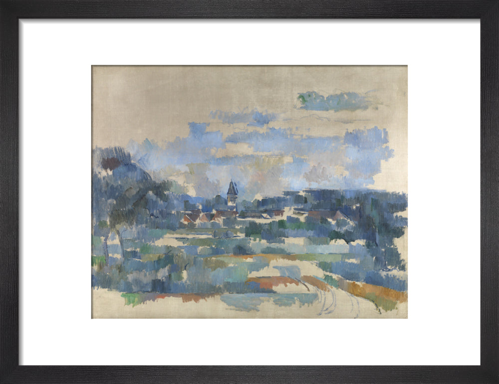 Turning road (art print, small, black)