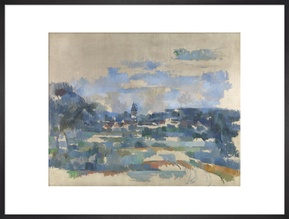 Turning road (art print, extra large, black)