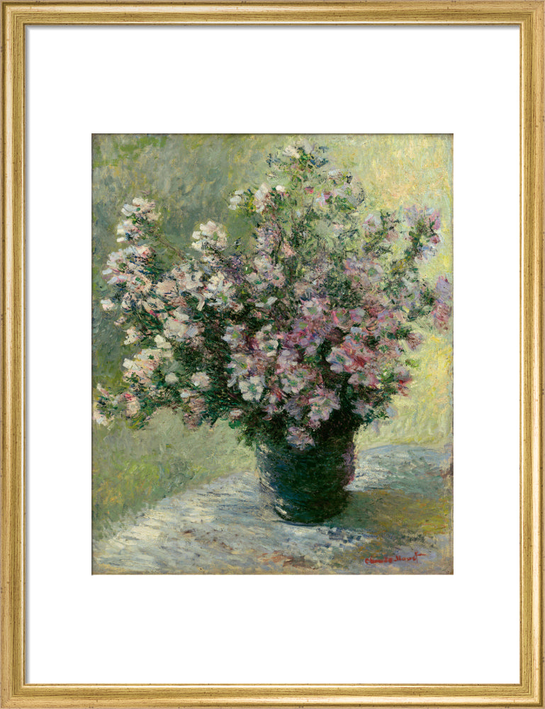 Vase of Flowers (art print, medium, gold)
