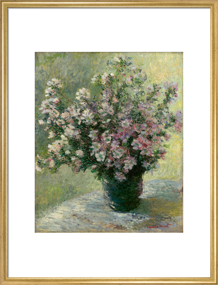 Vase of Flowers (art print, large, gold)