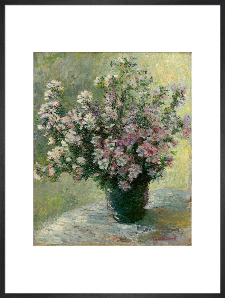 Vase of Flowers (art print, extra large, black)