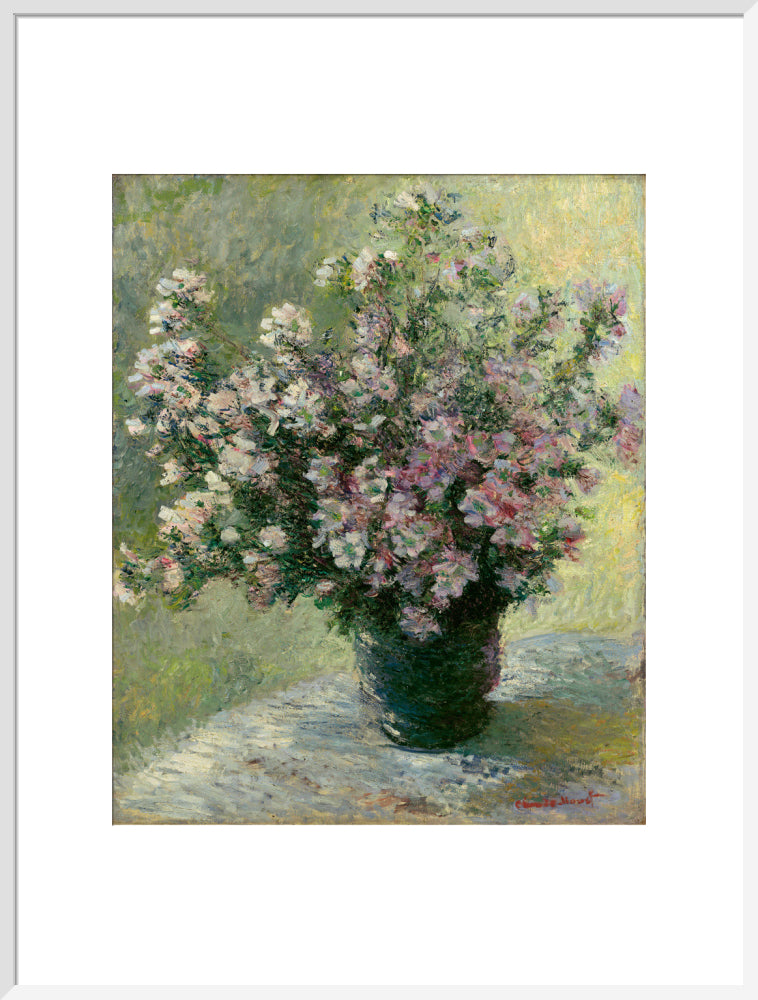 Vase of Flowers (art print, extra large, white)