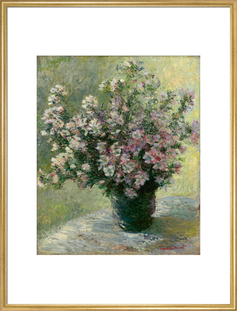 Vase of Flowers (art print, extra large, gold)
