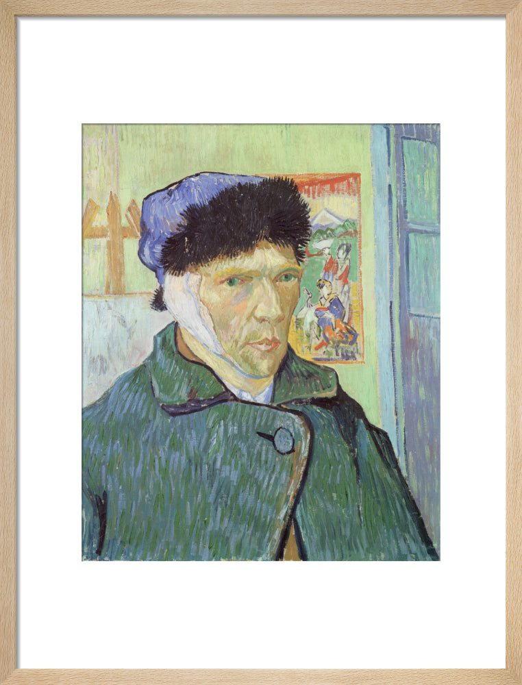 Self-Portrait with Bandaged Ear (art print, medium, natural)