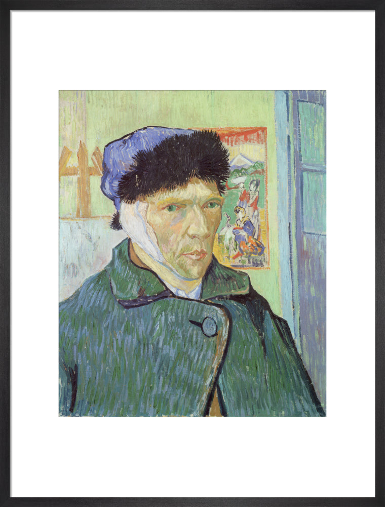 Self-Portrait with Bandaged Ear (art print, large, black)