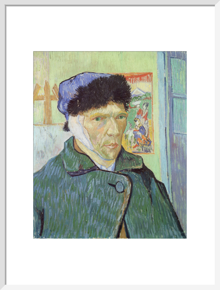 Self-Portrait with Bandaged Ear (art print, large, white)