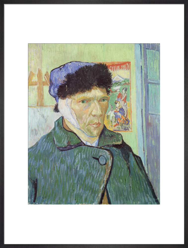 Self-Portrait with Bandaged Ear (art print, extra large, black)