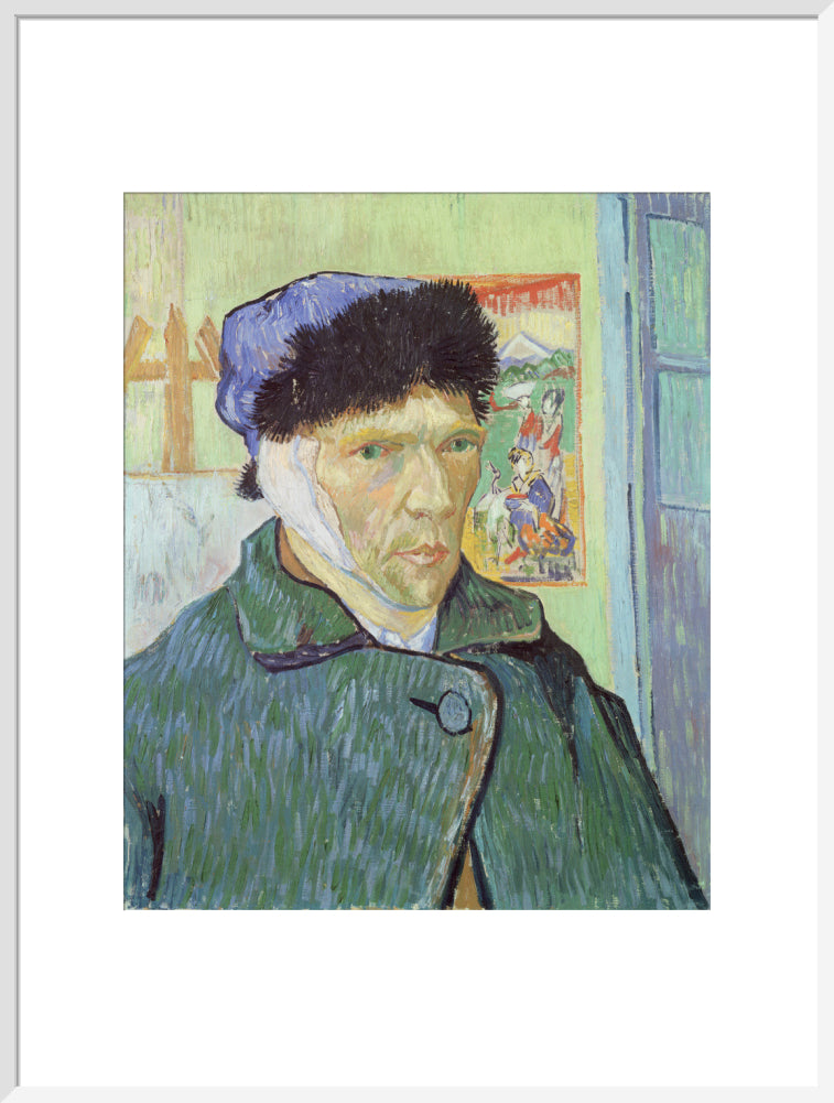 Self-Portrait with Bandaged Ear (art print, extra large, white)