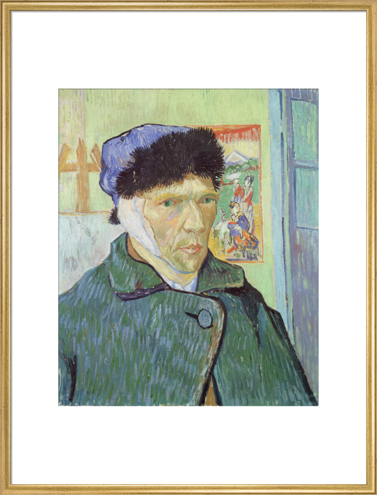 Self-Portrait with Bandaged Ear (art print, extra large, gold)