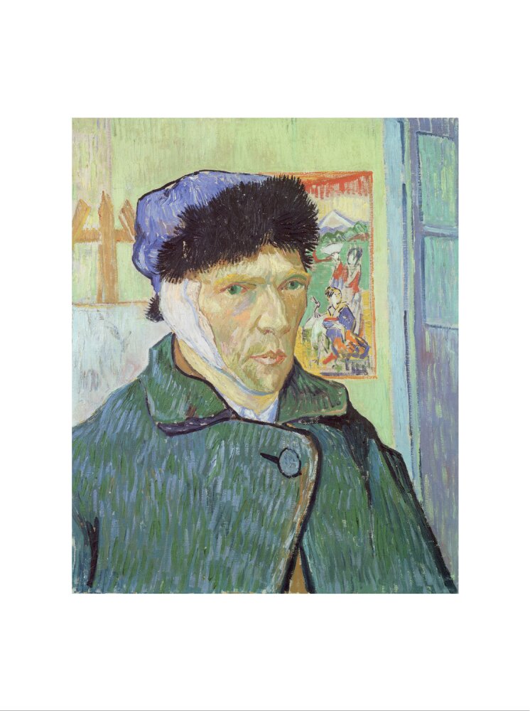 Self-Portrait with Bandaged Ear (art print, medium, unframed)