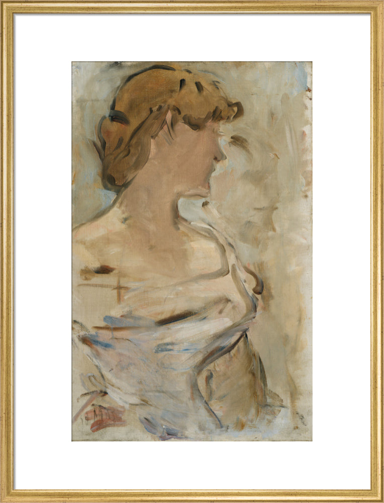 Au Bal - Marguerite de Conflans en toilette de bal (art print, large, gold)