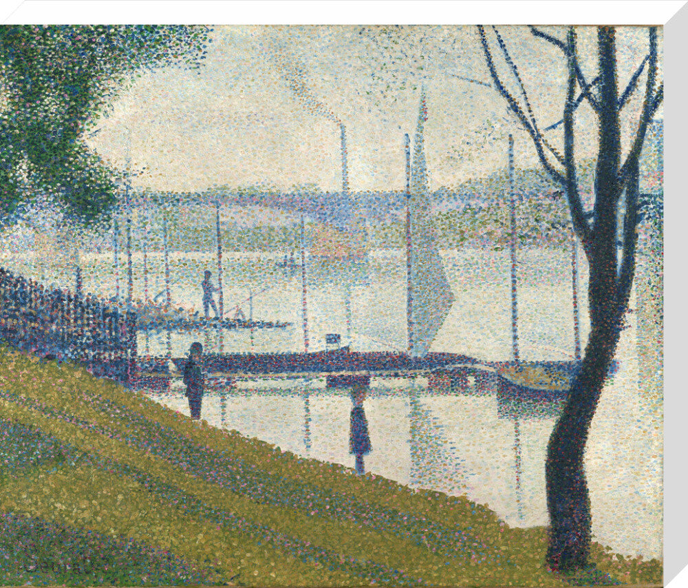 The Bridge at Courbevoie (stretched canvas, large, unframed)