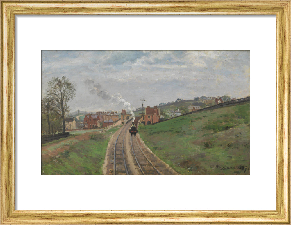 Lordship Lane Station, Dulwich (art print, small, gold)