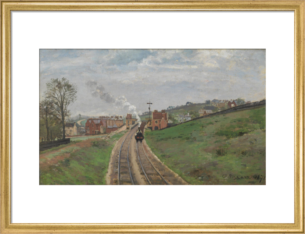 Lordship Lane Station, Dulwich (art print, medium, gold)