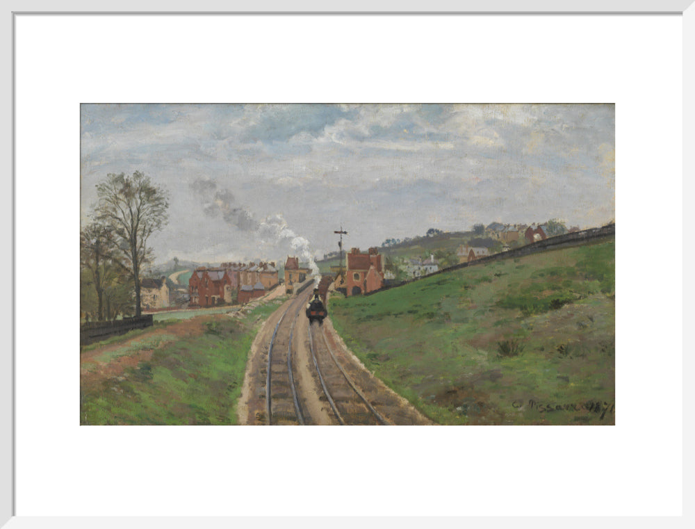 Lordship Lane Station, Dulwich (art print, large, white)