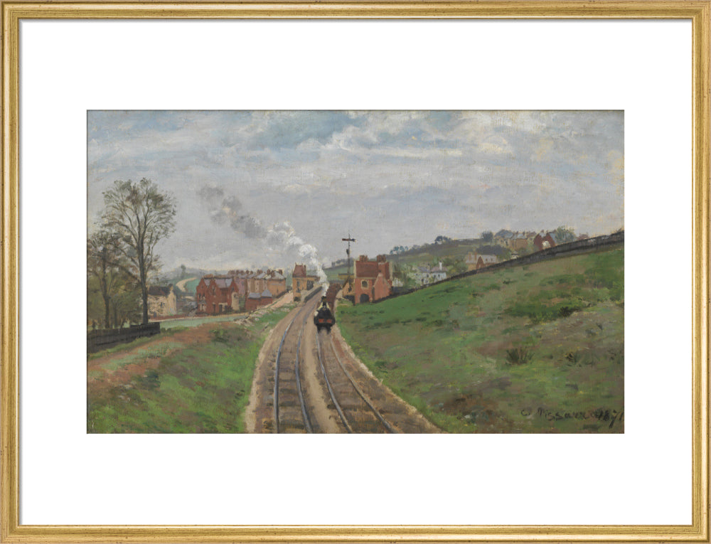 Lordship Lane Station, Dulwich (art print, large, gold)