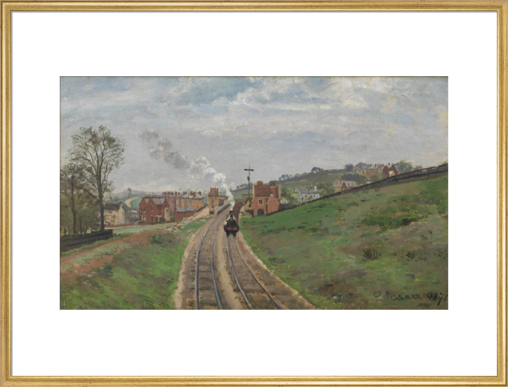 Lordship Lane Station, Dulwich (art print, extra large, gold)