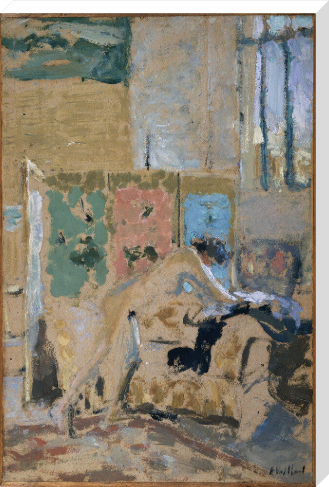 Interior with a Screen (stretched canvas, extra large, unframed)