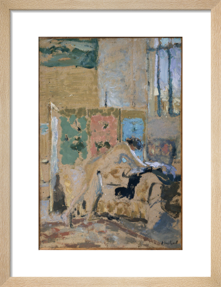 Interior with a Screen (art print, small, natural)