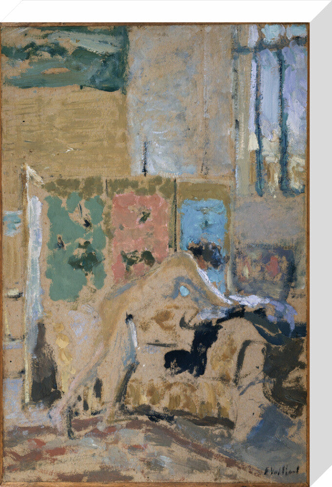 Interior with a Screen (stretched canvas, medium, unframed)