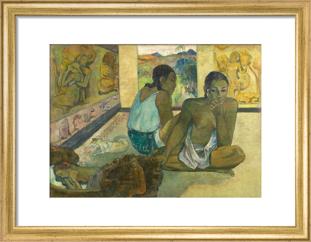 Te Rerioa (art print, small, gold)
