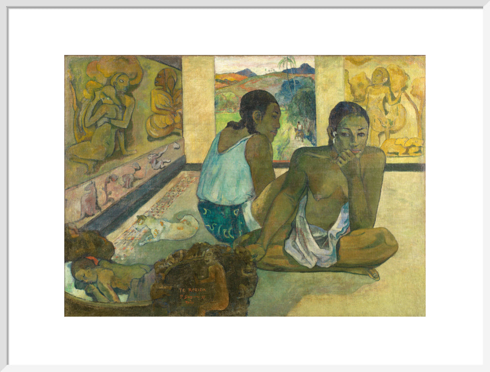 Te Rerioa (art print, extra large, white)