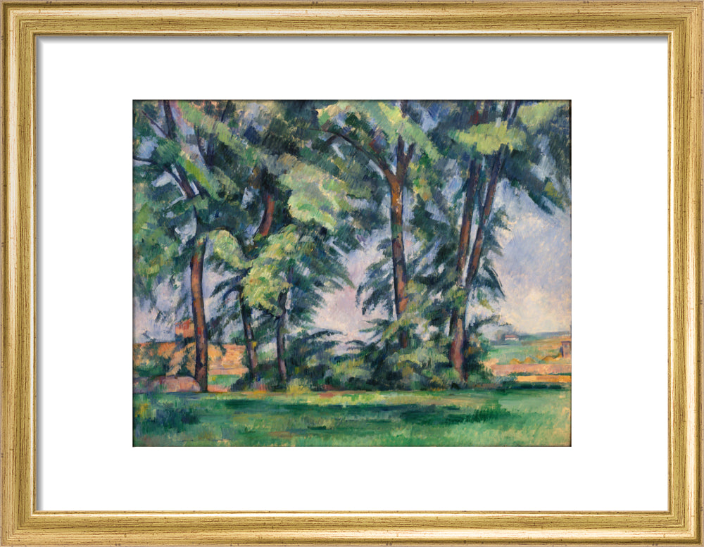 Tall Trees at the Jas de Bouffan (art print, small, gold)