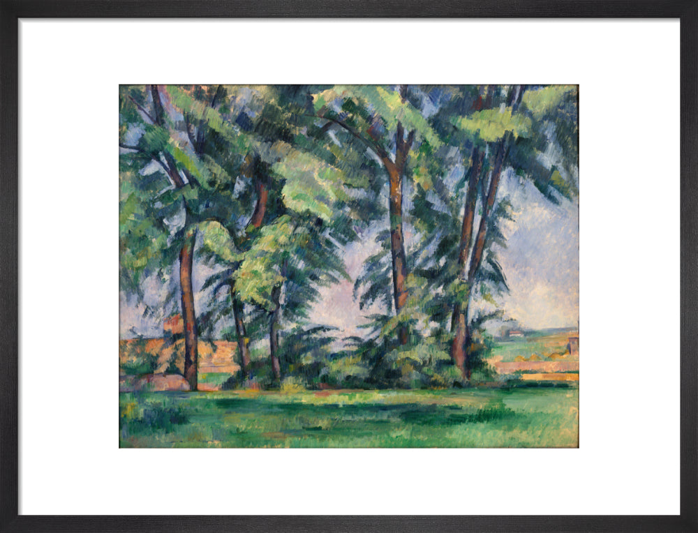 Tall Trees at the Jas de Bouffan (art print, medium, black)