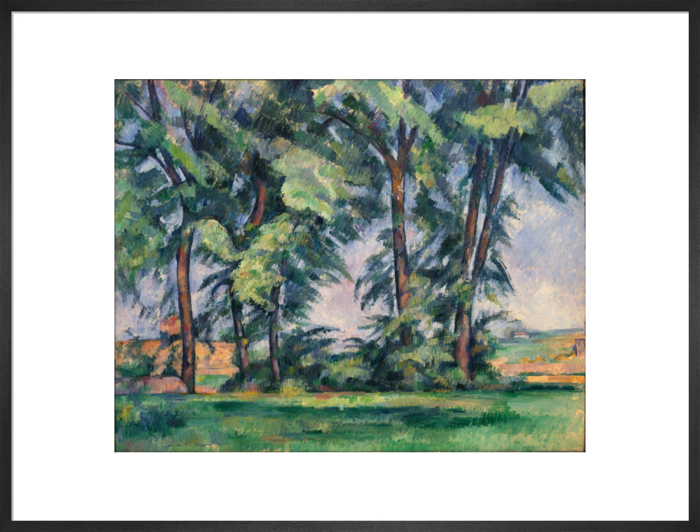 Tall Trees at the Jas de Bouffan (art print, extra large, black)