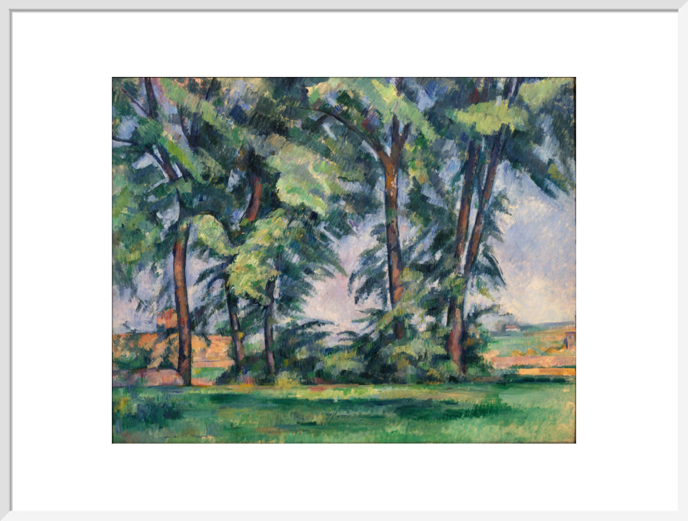Tall Trees at the Jas de Bouffan (art print, extra large, white)