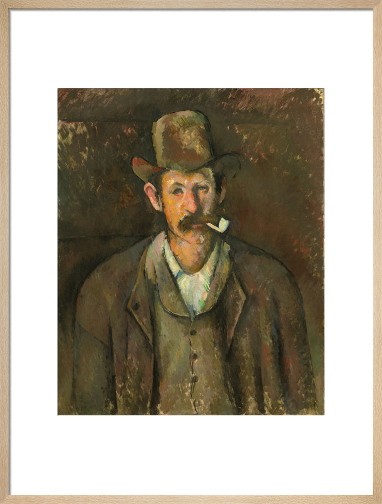 Man with a Pipe (art print, large, natural)