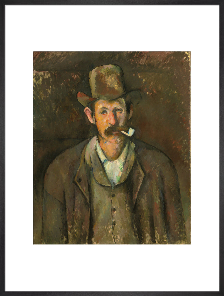 Man with a Pipe (art print, extra large, black)