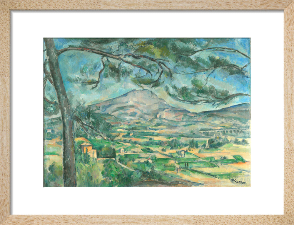 The Montagne Sainte-Victoire with Large Pine (art print, small, natural)