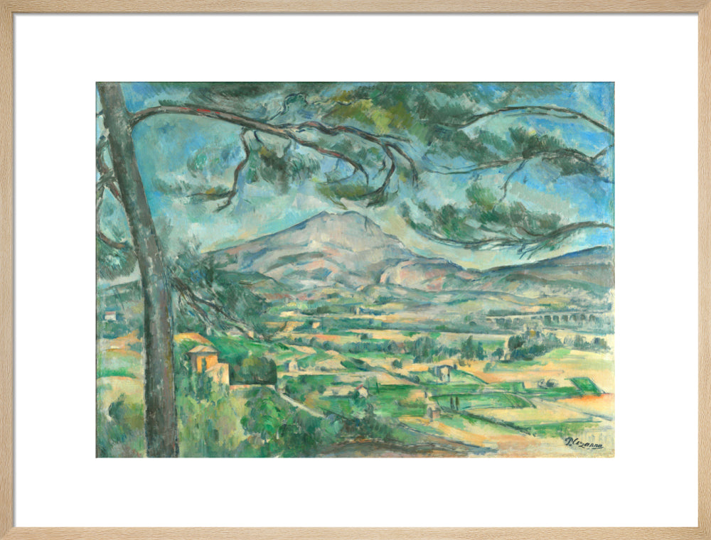 The Montagne Sainte-Victoire with Large Pine (art print, large, natural)