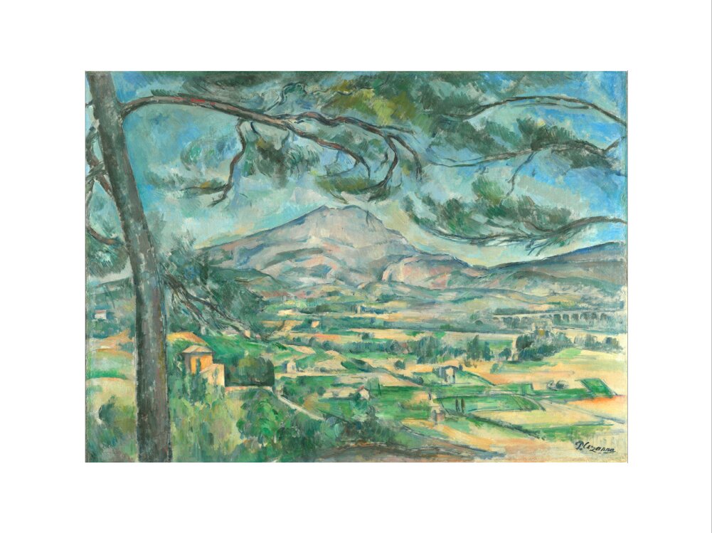The Montagne Sainte-Victoire with Large Pine (art print, extra large, unframed)