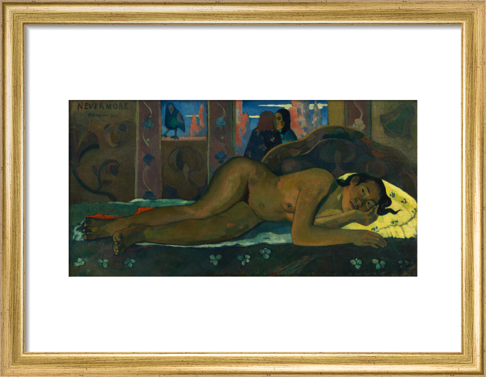 Nevermore (art print, small, gold)