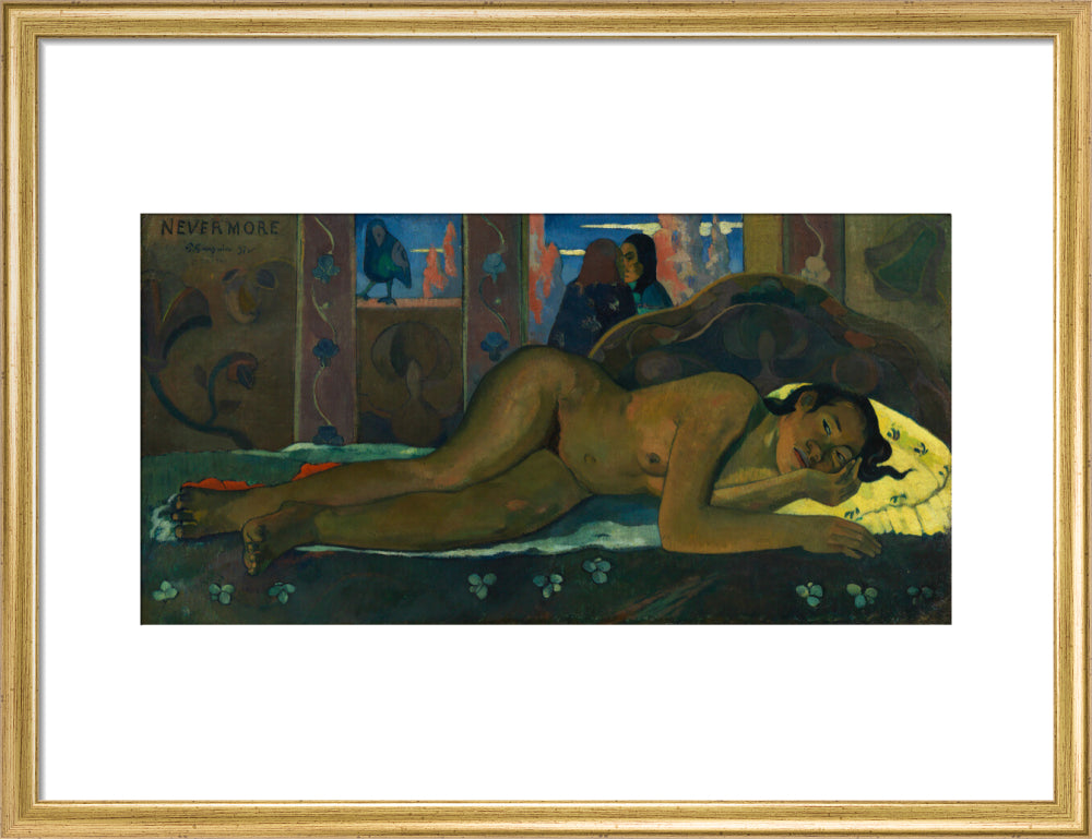 Nevermore (art print, medium, gold)