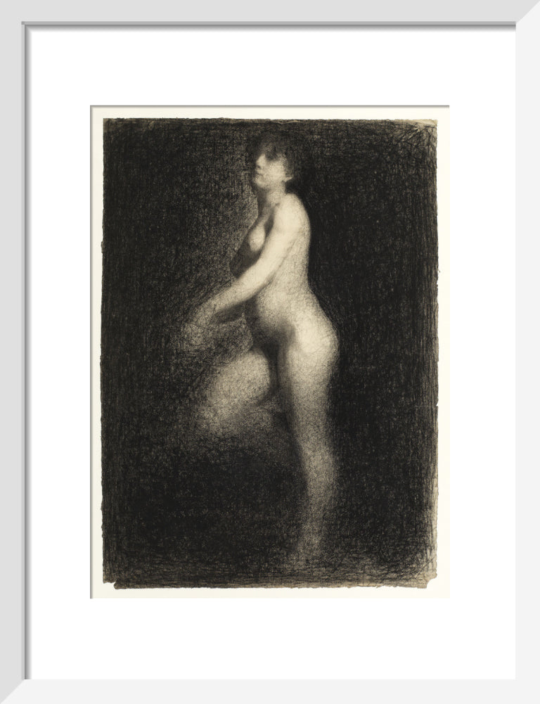 Female Nude (art print, small, white)