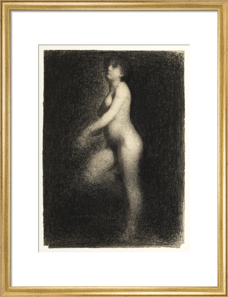 Female Nude (art print, medium, gold)