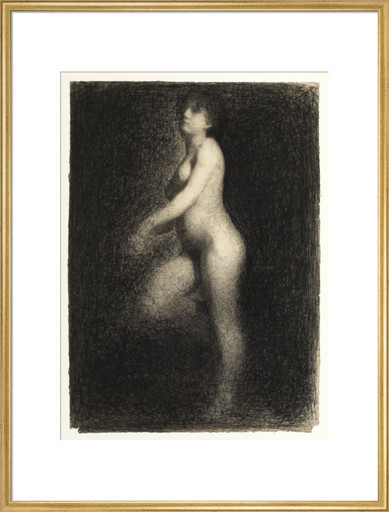 Female Nude (art print, extra large, gold)