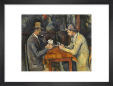 Load image into Gallery viewer, The Card Players (art print, small, black)
