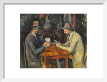 Load image into Gallery viewer, The Card Players (art print, small, white)
