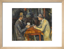 Load image into Gallery viewer, The Card Players (art print, small, natural)
